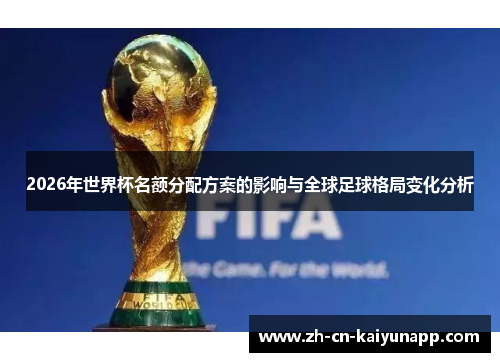 2026年世界杯名额分配方案的影响与全球足球格局变化分析