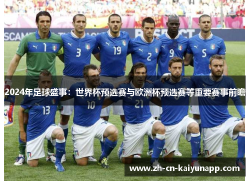 2024年足球盛事：世界杯预选赛与欧洲杯预选赛等重要赛事前瞻
