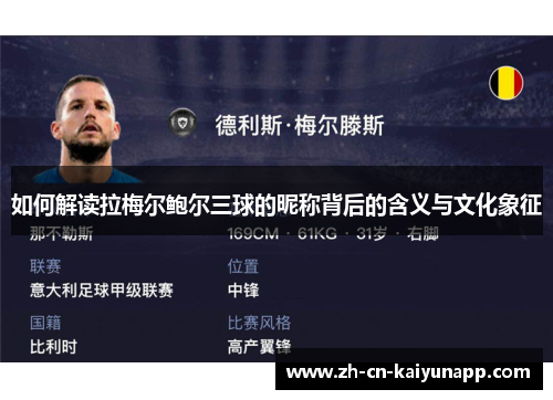 如何解读拉梅尔鲍尔三球的昵称背后的含义与文化象征 如何解读拉梅尔鲍尔三球的昵称背后的含义与文化象征